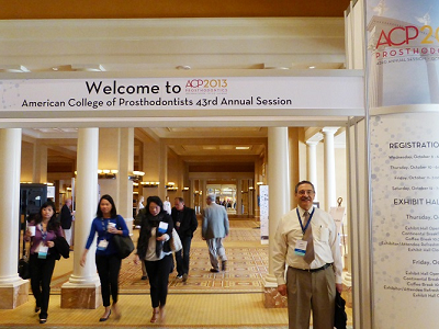 Dr. Matthew Zizmor at the American College of Prosthodontists Convention