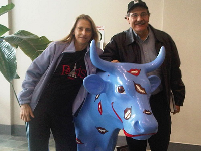 Dr. Matthew Zizmor and Liz at the Massachusetts Dental Society HQ