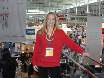 Liz attending the Yankee Dental Congress at the Boston Convention Center